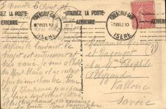 VINTAGE POSTCARD Alpinism Savoy Collar of the Telegraph the tunnel and the refuge