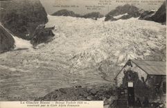 CPA Alpinisme le glacier blanc Refuge Tuckett construit par le club alpin francais 