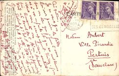 VINTAGE POSTCARD Alpinism Cave of Dargilan the hotel at the edge of the canyon of Jonte