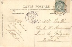 Refugio de la cabaña del país del alpinismo de la POSTAL de la VENDIMIA de Rabuons de Tenibres St. Etienne de Tinee