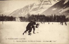 CPA Sports d'hiver Un debut de Patinage Franche Comte 