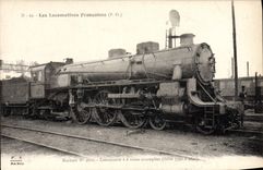 CPA Train Locomotive Machine 3612 Locomotive a 6 roues accouplees