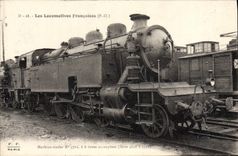 CPA Train Locomotive Machine tender 5702 a 8 roues accouplees
