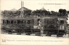 CPA Train Locomotive Tracteur AE4 3eme type de tracteur electrique 
