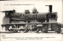 Máquina 1725 del motor del tren de la POSTAL de la VENDIMIA
