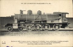 CPA Train Locomotive Machine 4838 a vapeur saturee
