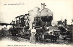 CPA Train Locomotive Machine nouveau type pour trains de grande vitesse