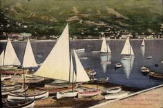 CPA Bateau Voilier Menton Le port Bateaux de plaisance 