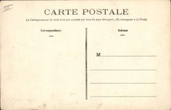 VINTAGE POSTCARD Sailing Boat Pouliguen the End in the Train making of the walks at sea