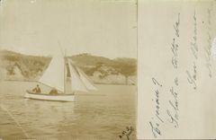 Real photo Italy San Remo Sailing Boat
