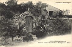 CPA Nu erotique Femme St Raphael Maison close Habitation d'Alphonse Karr