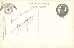 VINTAGE POSTCARD Militaria Flag of the 132eme regiment of infantry