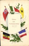 CPA Militaria Gloire aux vaillants allies 