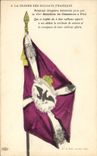 CPA Militaria Drapeau bavarois 10eme bataillon de chasseurs a pied