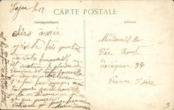 VINTAGE POSTCARD Militaria Drapeau Bavarian taken by the 10th battalion of hunters has foot