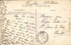 VINTAGE POSTCARD Militaria taken of the flag of the 132eme regiment of infantry by the 10th hunters