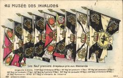 VINTAGE POSTCARD Militaria Flag Museum of the Invalids