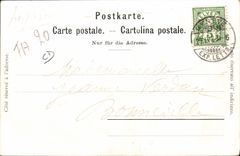 La POSTAL Militaria Musique de la VENDIMIA del protector republicano evita