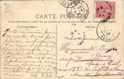 La POSTAL Militaria Musique de la VENDIMIA del protector republicano de Gabriel evita