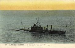 VINTAGE POSTCARD Boat the submarine the Otter
