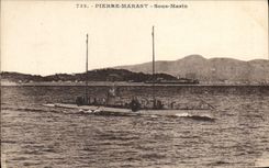 CPA Bateau Pierre Marast Sous marin 