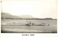VINTAGE POSTCARD Boat Circe Submarine