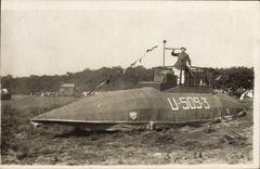 Real photo Submarine U 509 3 Boat