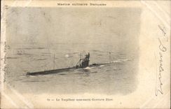 VINTAGE POSTCARD Boat the destroyer Submarine Gustave Zede