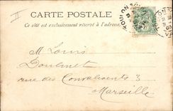 VINTAGE POSTCARD Boat the destroyer Submarine Gustave Zede