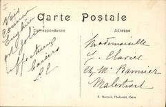 VINTAGE POSTCARD Enghien Theater les Bains the theater and the garden of the Roses