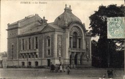 VINTAGE POSTCARD Theater Evreux Children