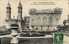 CPA Enghien les Bains Le Theatre et le jardin des plantes