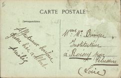 VINTAGE POSTCARD Theater Fere devastee Militaria