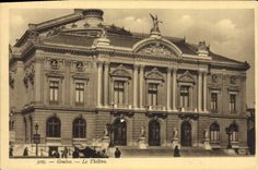 VINTAGE POSTCARD Geneva Theater