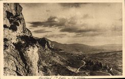 VINTAGE POSTCARD Moustiers Sainte Marie the valley
