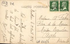 VINTAGE POSTCARD Moustiers Sainte Marie La Chapelle With the Foot Of the Two Giants