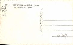 CPM Moustiers Sainte Marie Les Gorges Du Verdon