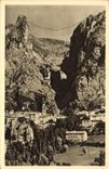 VINTAGE POSTCARD Moustiers Sainte Marie the Cliff Dominating the City And the Chain connecting the edges of the breach