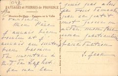 VINTAGE POSTCARD Moustiers Sainte Marie Panorama On the Valley