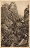 VINTAGE POSTCARD Soft France Mounstiers Sainte Marie