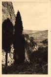VINTAGE POSTCARD Soft France Moustiers Sainte Marie Seen on the valley taken of the vault ND of Beauvoir