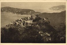 La POSTAL Francia suave de la VENDIMIA dimensiona la opinión del azul de D Eze