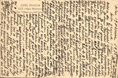 Dimensión de la POSTAL de la VENDIMIA del azul de Eze la aldea con el sol de levantamiento