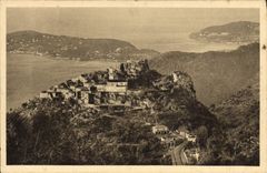CPA Cote D Azur Eze Vue generale