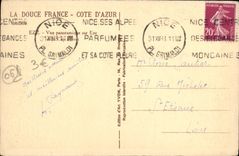 Dimensión de la POSTAL de la VENDIMIA de la opinión panorámica azul de Eze