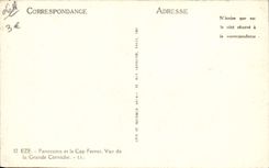 POSTAL MODERNA panorama y el cabo Ferrat de Eze