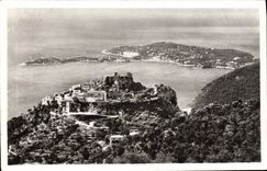 CPM Eze Vue Sur Le Village et Le Cap Ferrat