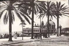 CPA Nice Palais De La Jetee Entre Les Palmiers Promenade Des Etats Unis