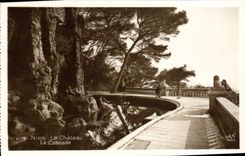 VINTAGE POSTCARD Nice the Castle the Cascade