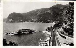 CPA Eze La Route De Nice A Monaco